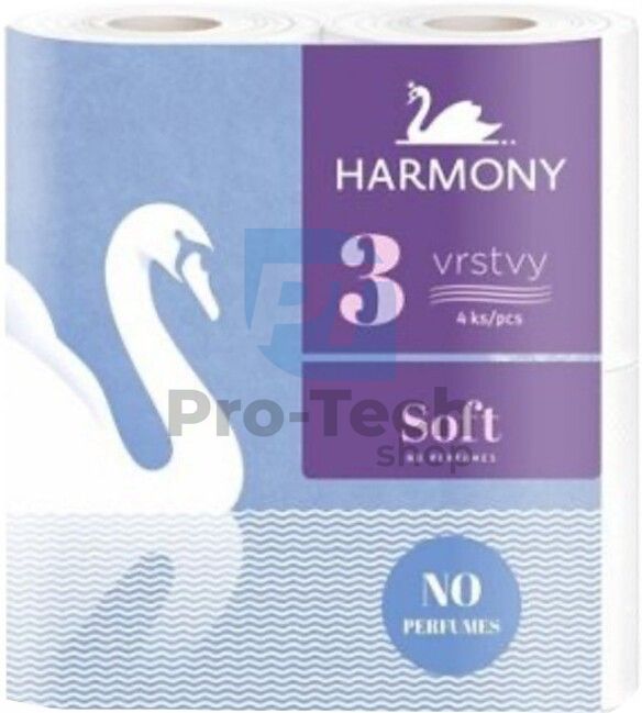Трипластова тоалетна хартия HARMONY SOFT - 4 бр. 30499