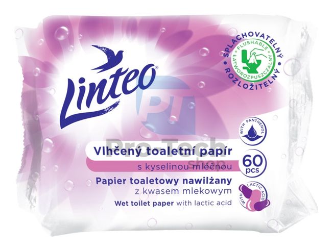 Мокра тоалетна хартия с млечна киселина Linteo Satin 60 бр. 30443