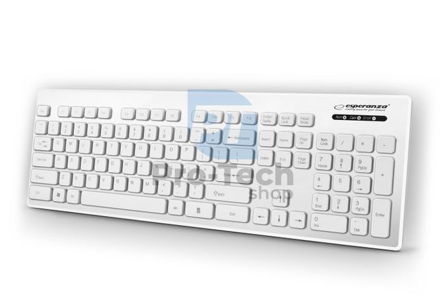 Водоустойчива USB клавиатура SINGAPORE бяла 72916