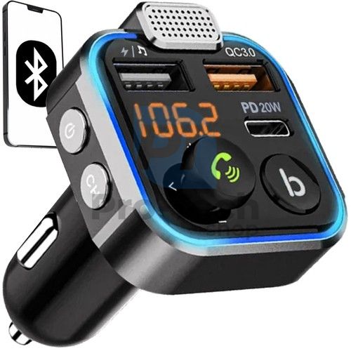 Bluetooth предавател със зарядно за кола FM Xtrobb 22355 76199