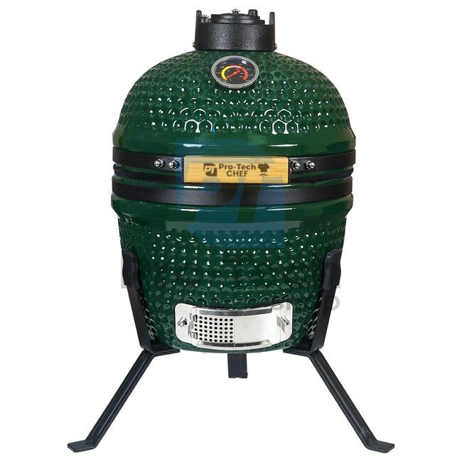 Градински керамичен грил Kamado CL-13 зелен Pro-Tech CHEF 51700