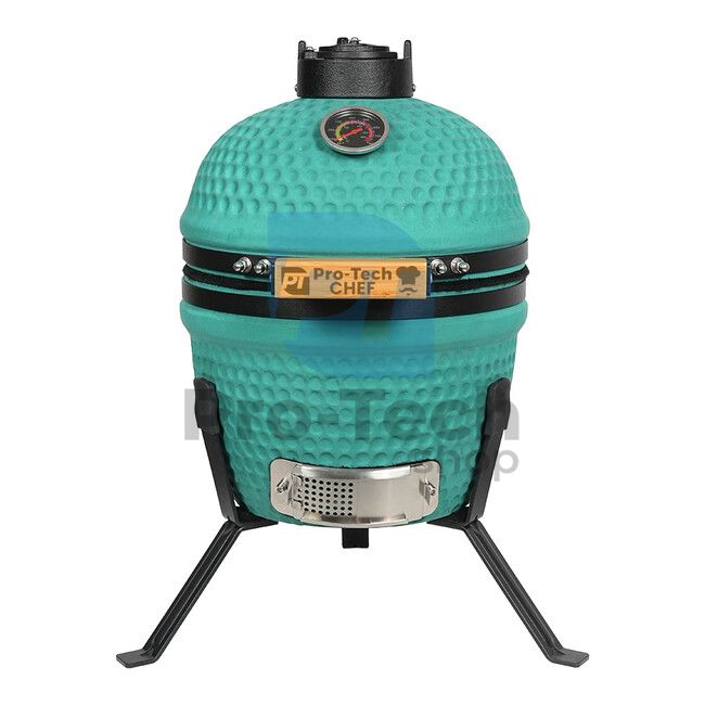 Градинска керамична скара Kamado CL-13 матовозелена Pro-Tech CHEF 40333