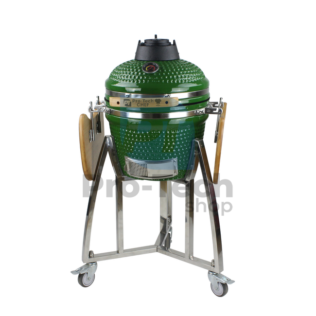 Градинска керамична скара Kamado CL-16 зелена Pro-Tech CHEF 40283