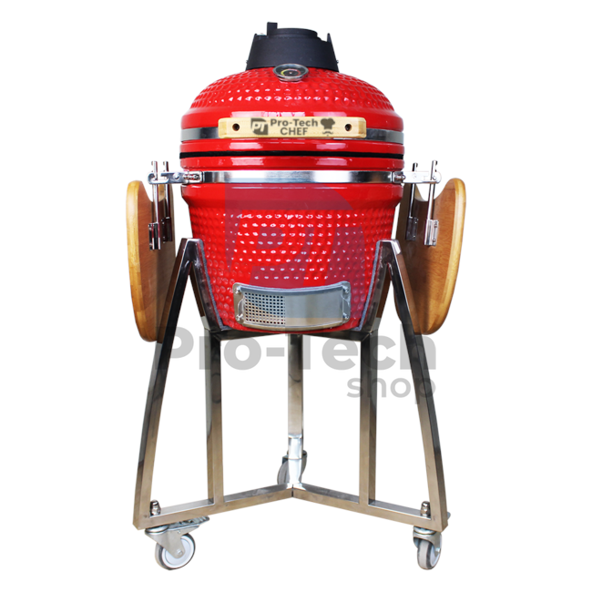 Градинска керамична скара Kamado CL-16 червена Pro-Tech CHEF 40430