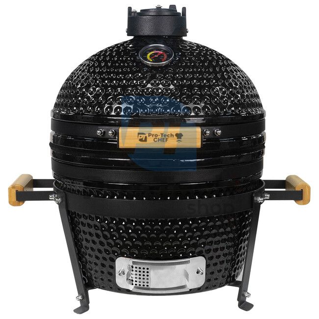 Градинска керамична скара Kamado CL-16T черна Pro-Tech CHEF 40250