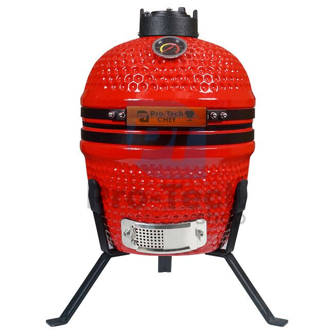 Градински керамичен грил Kamado CL-13 Pro-Tech CHEF червен 40200