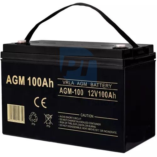 Резервна батерия AGM Plus 12V 100AH 75595